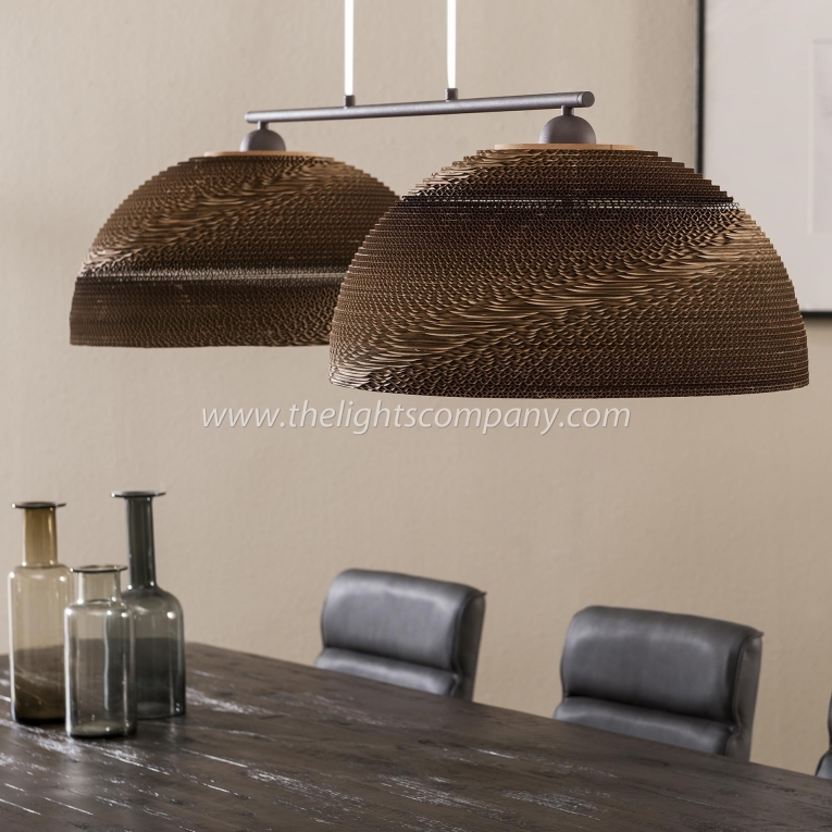 Creating A Classy Bar Cart Houten Hanglamp Halfronde Kap - 2xØ50 cm - Hanglampen - The Lights ...